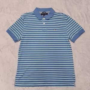 Tommy Hilfiger Golf Polo Shirt Mens MEDIUM Stripe Casual Activewear Athleisure